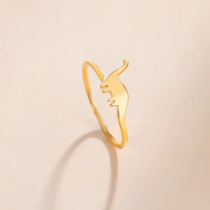 Bague Dinosaure en Acier Inoxydable