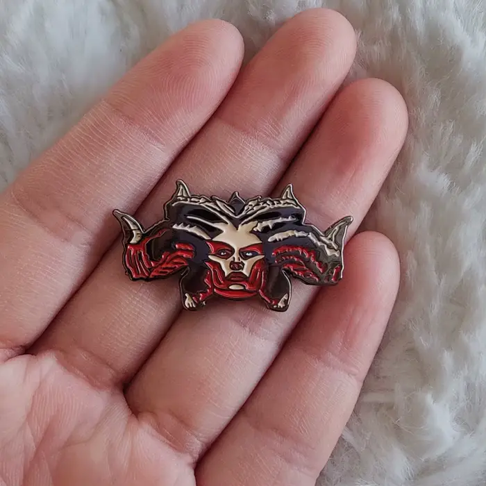 Broche de Revers en Émail Lilith, Danemark ge en Métal, Accessoire de Bijoux