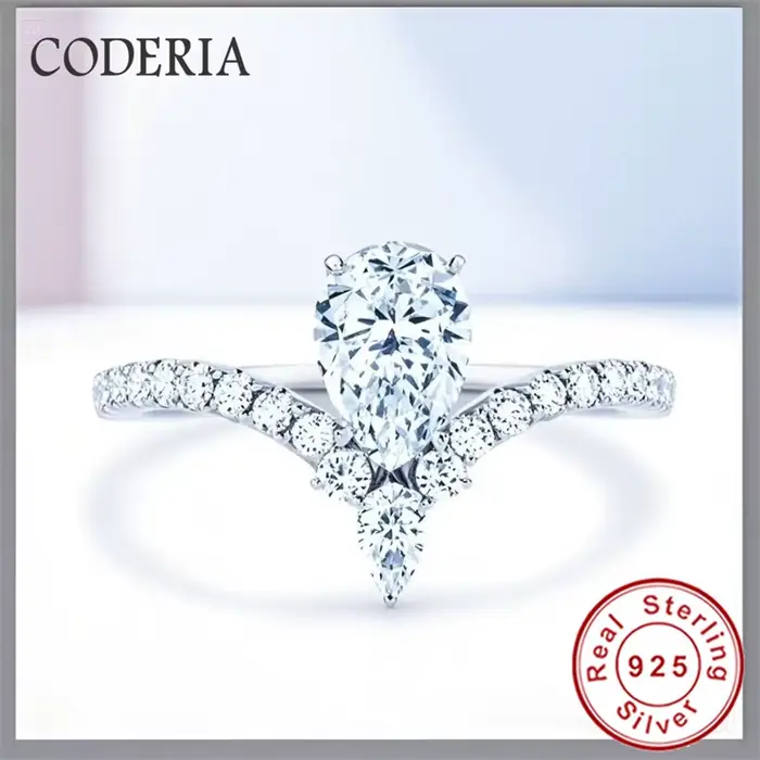Bague Moissanite en diamant de laboratoire