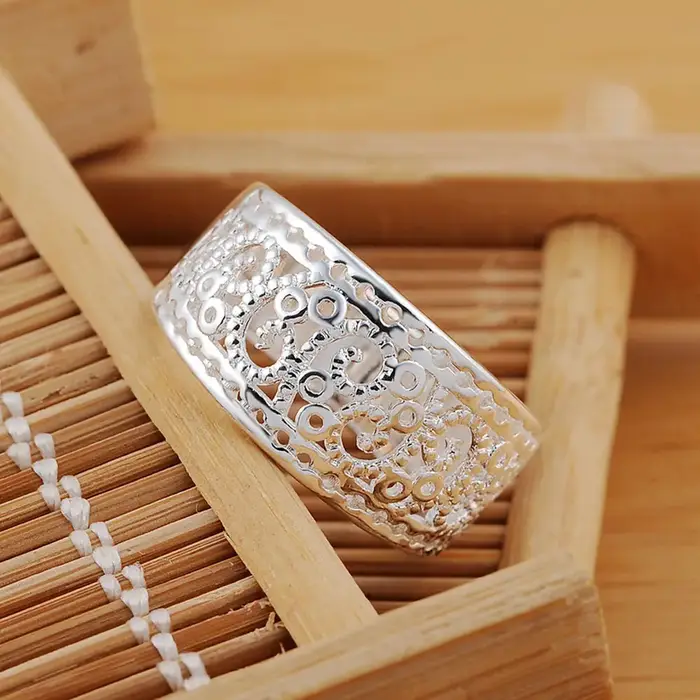 Bague à breloques mignonnes en argent Sterling 925 pour femmes, cadeau de fête de mariage, classique
