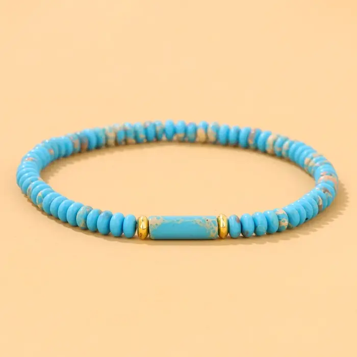 Bracelets à breloques de sédiments marins pour femmes et hommes
