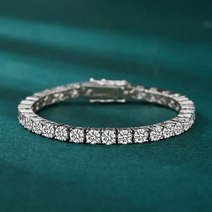 Bracelets tennis IOGOU en moissanite couleur D de 3 mm