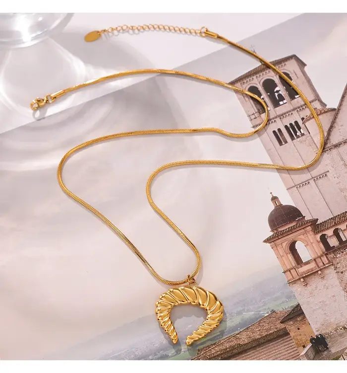 Collier Pendentif Géométrique Moderne Grande Taille pour Femme