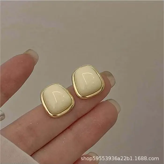 Boucles d'oreilles à Clip en perles à la mode, Style géométrique, sans perçage, bijoux pour femmes, 