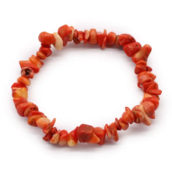 Chipstone Bracelet - Orange Jasper Stone
