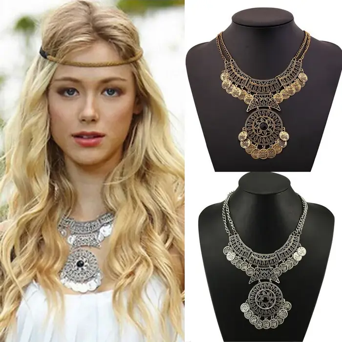 Collier bohème vintage pour femme