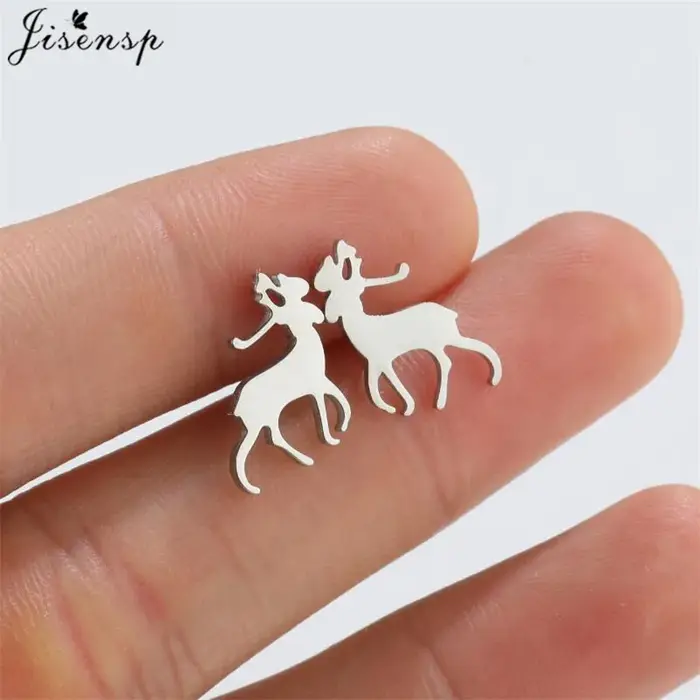 Boucles d'oreilles tendance pour femmes, petites boucles d'oreilles minimalistes en forme d'animaux