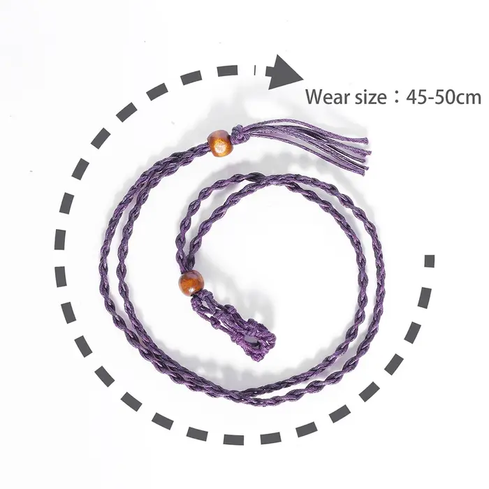 Mode pendentif collier maille sac réglable tressé