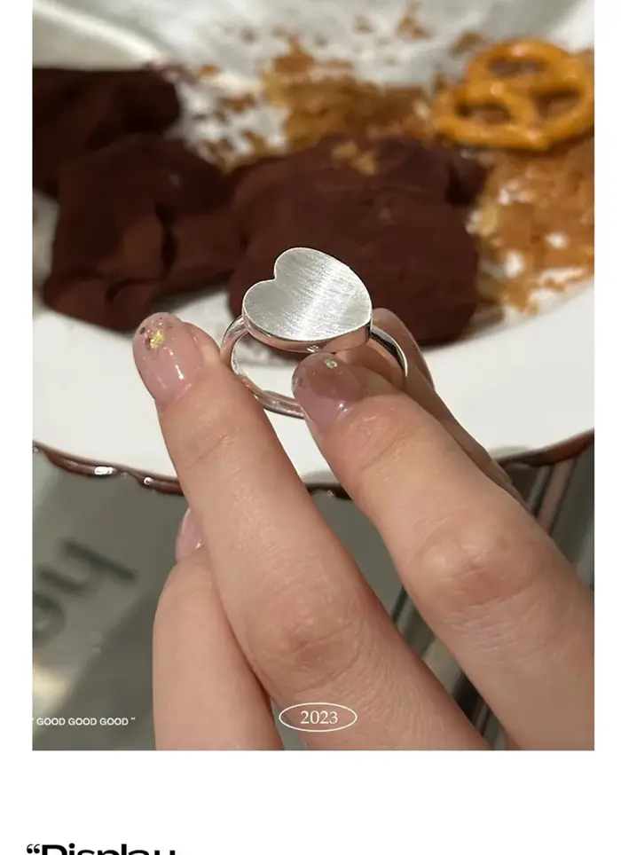 Bague de document en argent pour femme