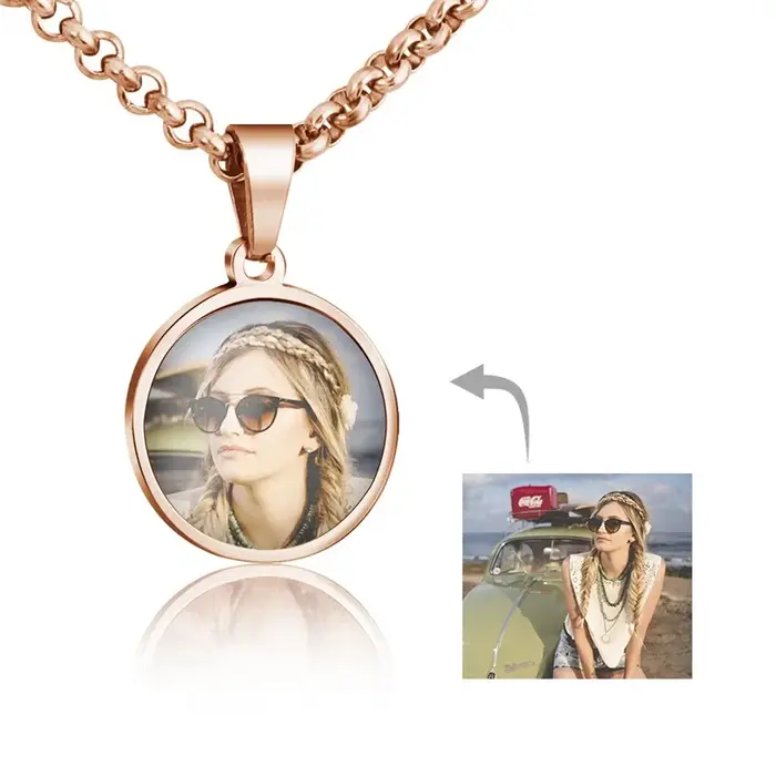 Collier photo personnalisé pour femmes