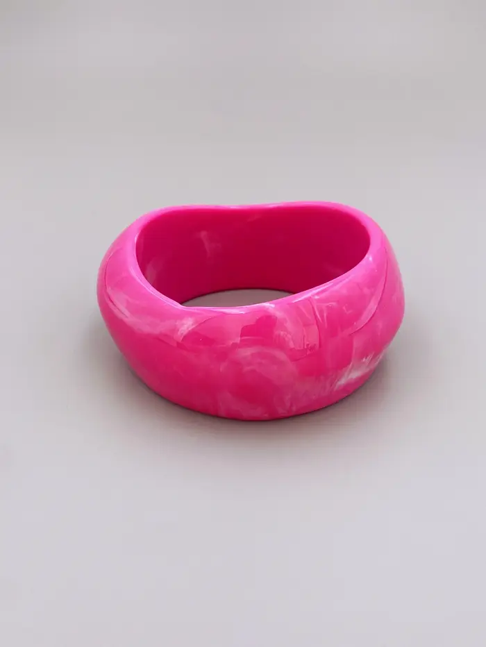 Bracelet jonc en acrylique coloré, bijoux vibrants et élégants pour femmes