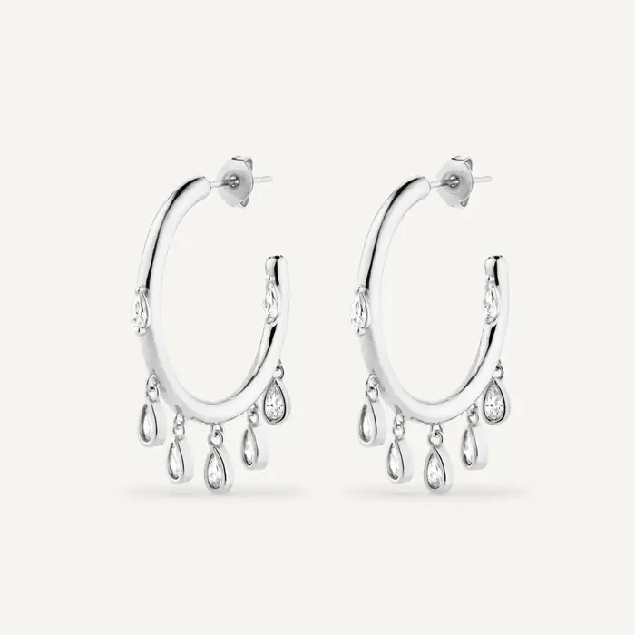 DPLAOPA 925 argent Sterling or 25MM goutte poire cerceaux cercle Piercing femmes luxe bijoux fins 2023