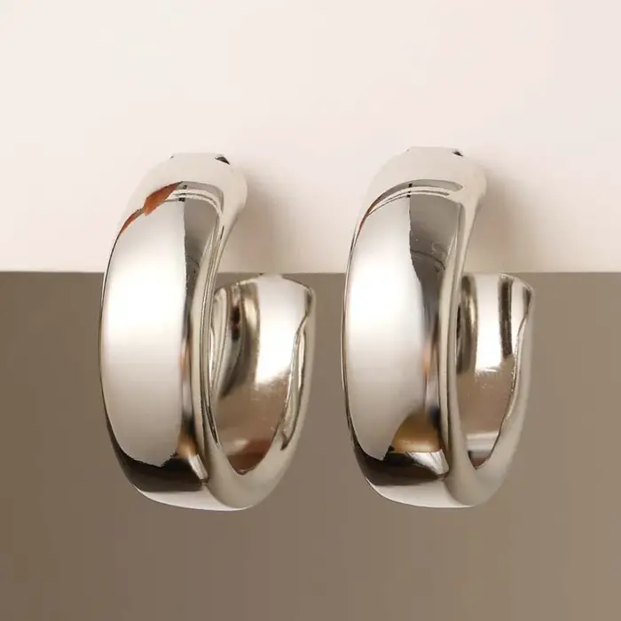 Grand cerceau doré pour femmes, boucles d'oreilles en métal à géométrie coréenne, rétro, goutte d'ea