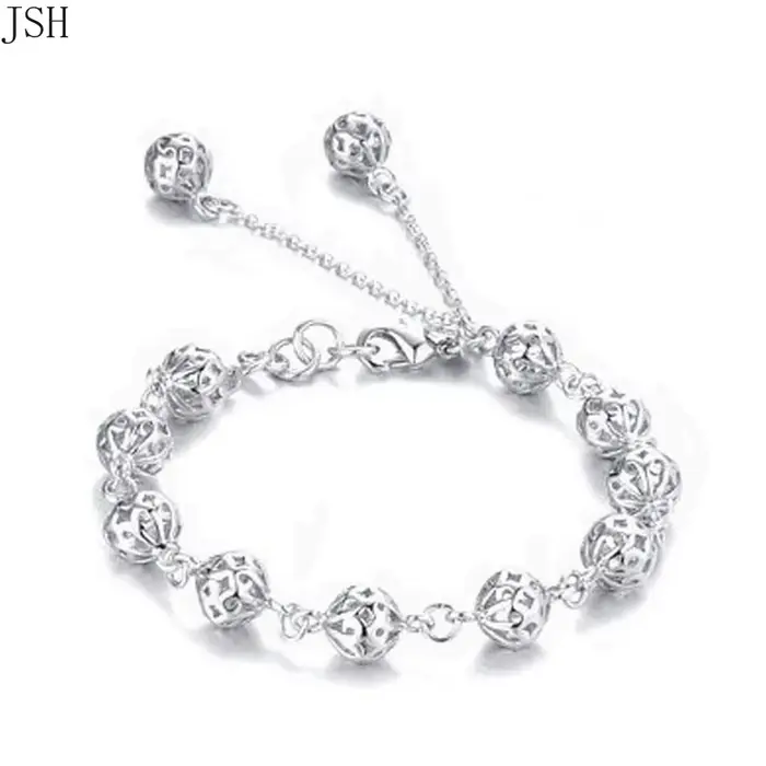Bracelet en argent sterling 925 élégant pour femmes romantique classique soirée fête mariage