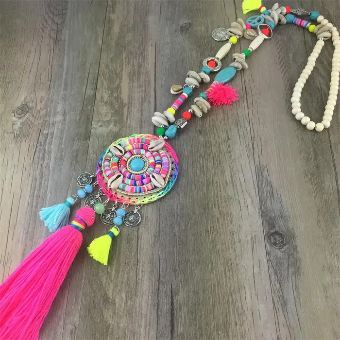 JAASA – collier long fait à la main pour femmes