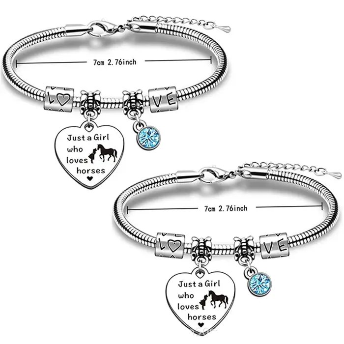 Bracelet cheval pour fille et femme