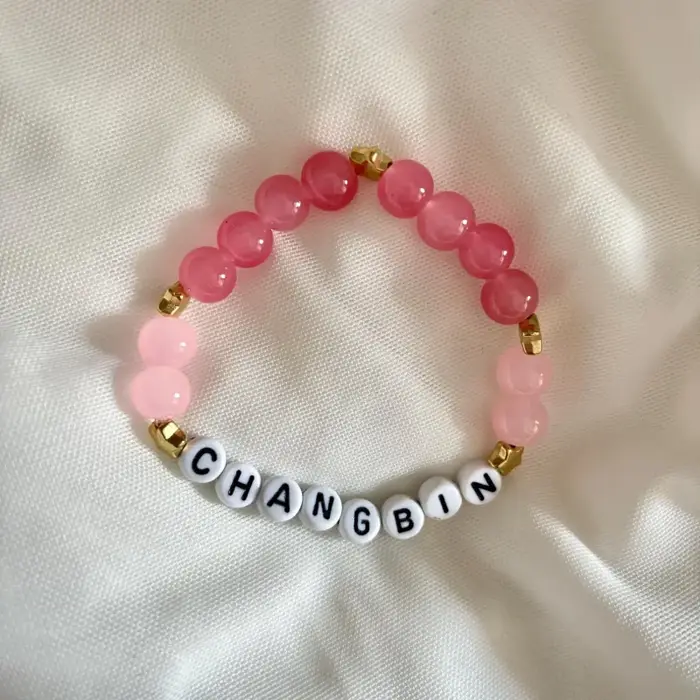 Straykids – Bracelet fait à la main, accessoires de bijoux en éventail officiel pour membre SKZ