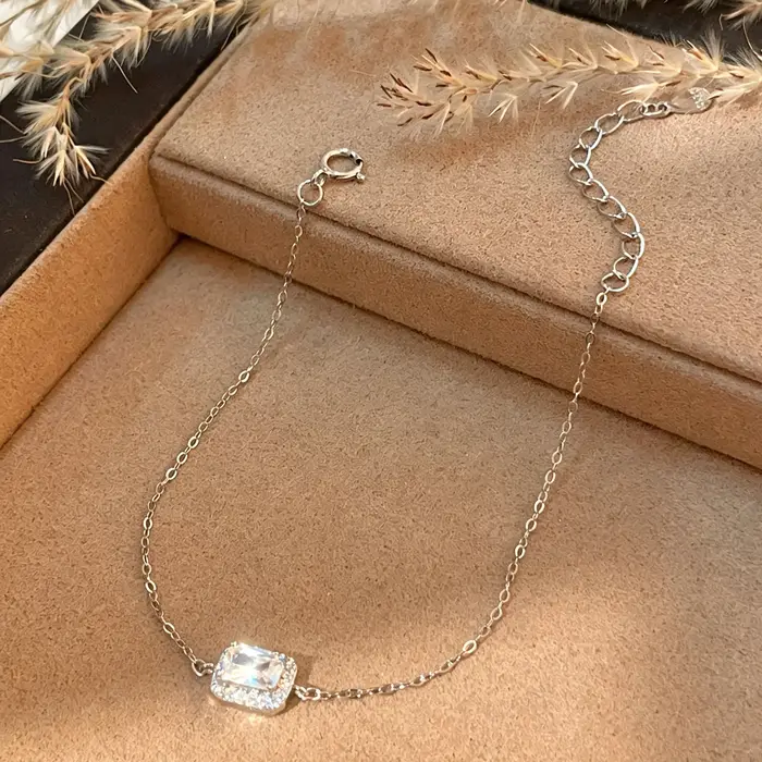 Bracelet en argent sterling 925 plaqué or 18 carats