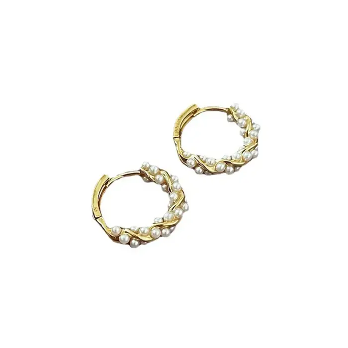 Boucles d'oreilles de luxe en perles