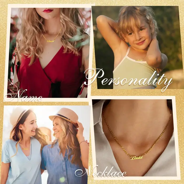 Collier avec nom personnalisé pour femmes