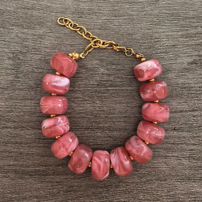 Bracelet rond en résine pour femme