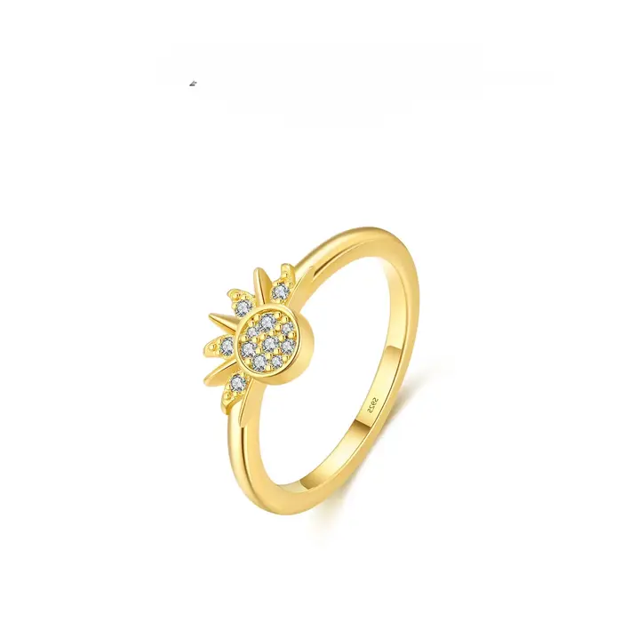 YILUOCD – ensemble de bagues soleil et lune en argent Sterling 925 pour femmes, bagues empilables en