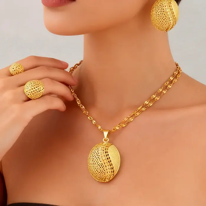 Parures de bijoux en or de Dubaï