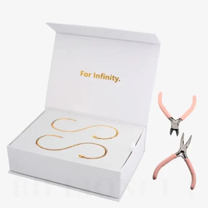 Nouveau kit de bracelet éternel permanent à faire soi-même pour couple