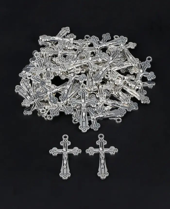Diyalo 10 pièces chrétien sacré Crucifix jésus croix pendentif INRI Christ médaille