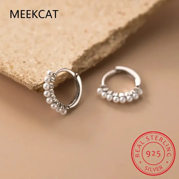 Boucles d'oreilles Huggies en argent Sterling 925 pour femmes