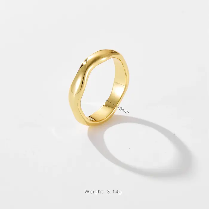 Bague géométrique en argent regardé 100% pour femme