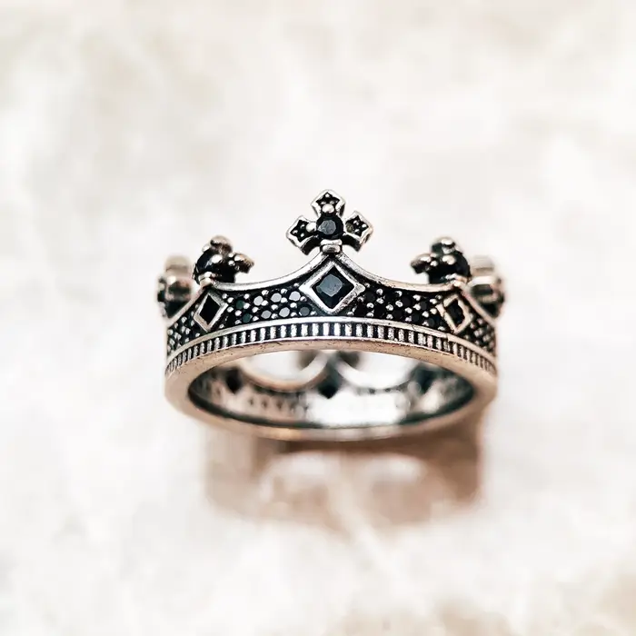 Bague royale couronne Style européen