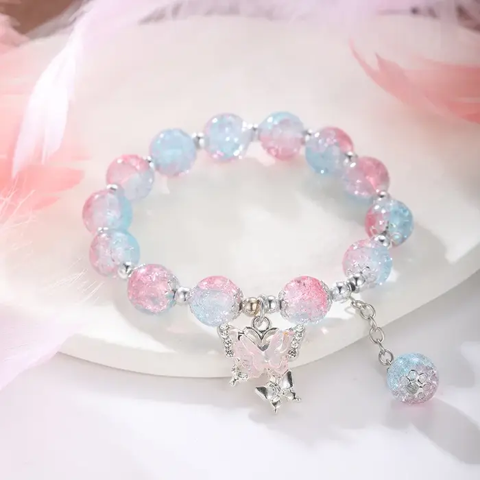 Bracelet Bohème Perles Papillon Femmes Verre Papillon Style Bureau Carrière Cadeaux Fête Anniversaire Occasions Spéciales