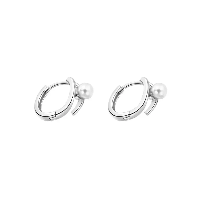 Boucles d'oreilles en argent Sterling 925 avec perles, Design luxueux et exclusif, accessoires d'ore