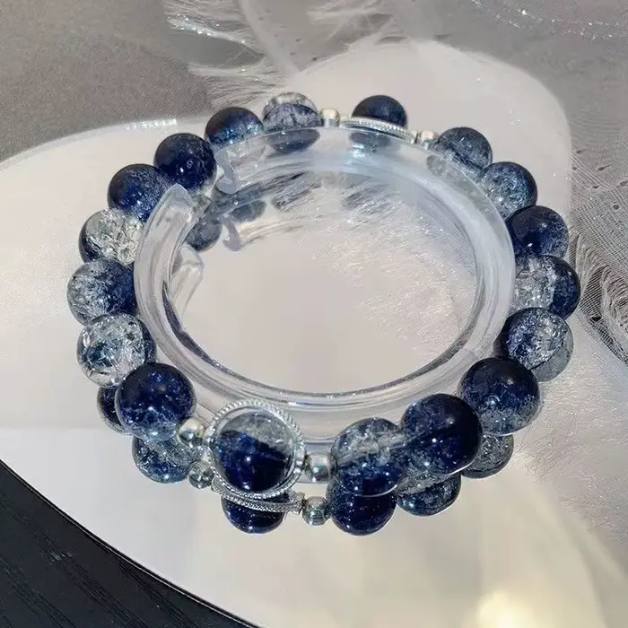 Bracelet de luxe galaxie planète pour femmes, pop-corn, perles d'opale de cristal, pendentif plume papillon, bijoux Harajuku, cadeaux