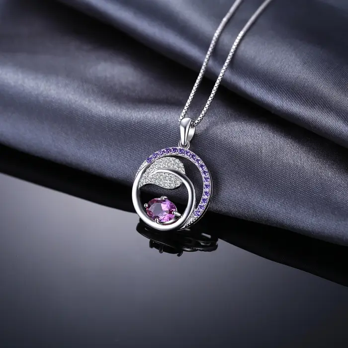 Collier avec pendentif en argent Sterling 925 pour femme