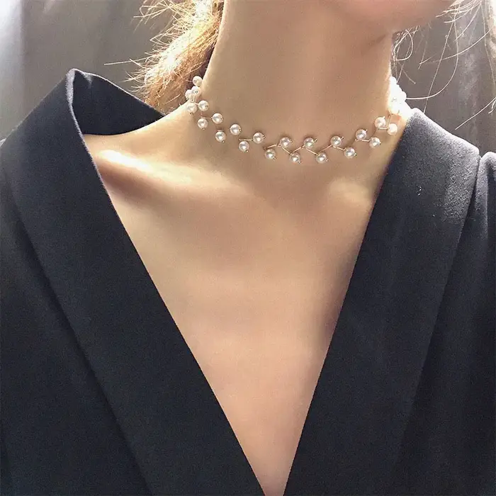 Collier de perles tendance