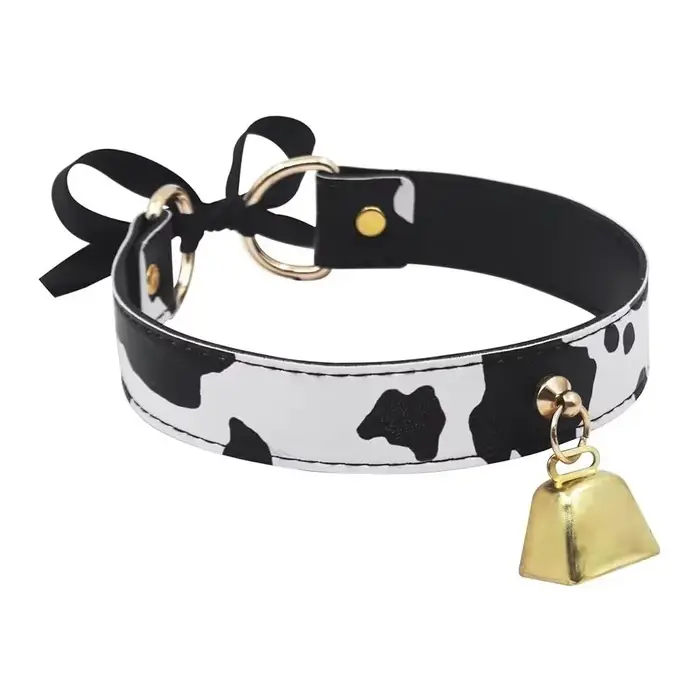 Collier ras du cou en cuir pour femmes