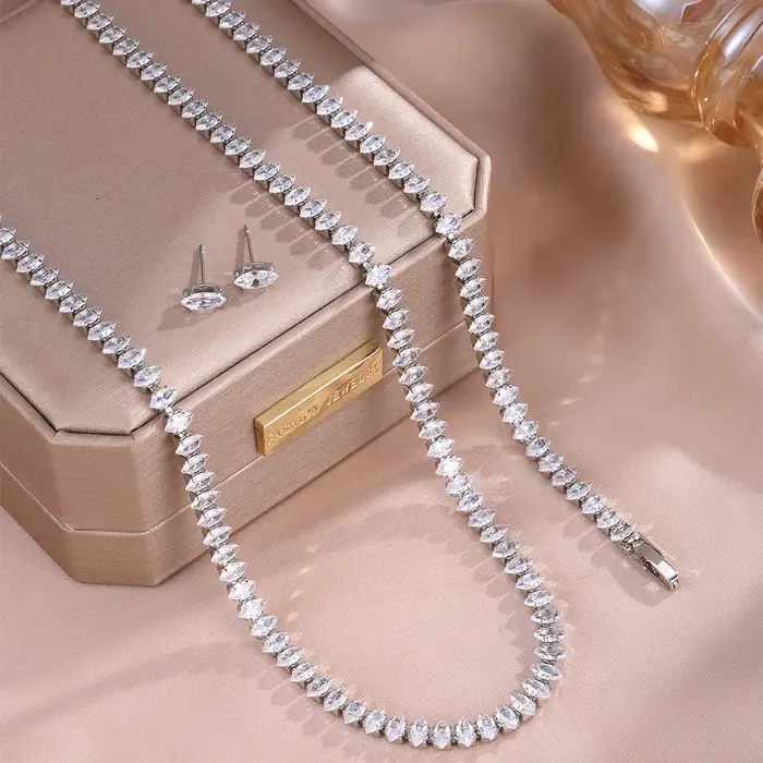 Ensemble de bijoux ZAKOL de luxe avec bracelet