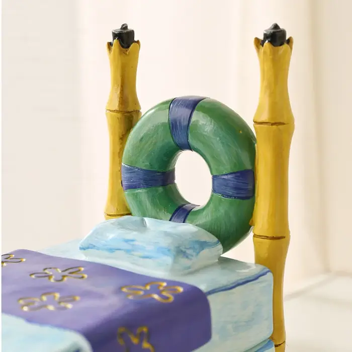 Boîte de rangement de bijoux polyèdre peinte à la main pour femmes, boîte de rangement de bijoux pour bureau et décoration de maison, boîte de rangement de bijoux pour anniversaire et cadeau spécial
