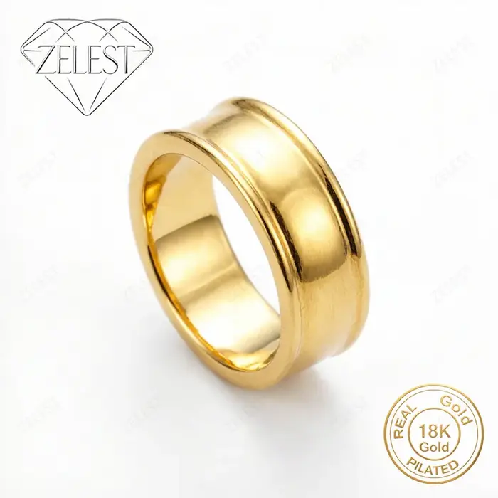 Bague simple et élégante en argent 925 plaqué or 18 carats, accessoires de mode pour femmes, cadeau 