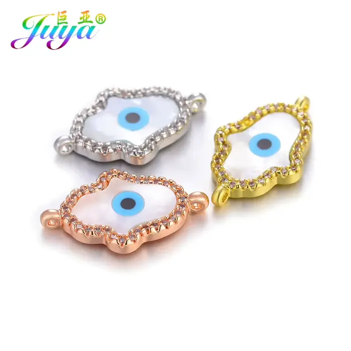 Charme connecteur Juya en cuivre plaqué or avec cristaux rhinolites autrichiens pour femmes bijoux DIY occasionnels spéciaux