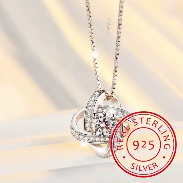 Collier ras du cou trèfle à quatre feuilles, bijoux fleur, pendentifs en argent 2019, chaîne, cadeau