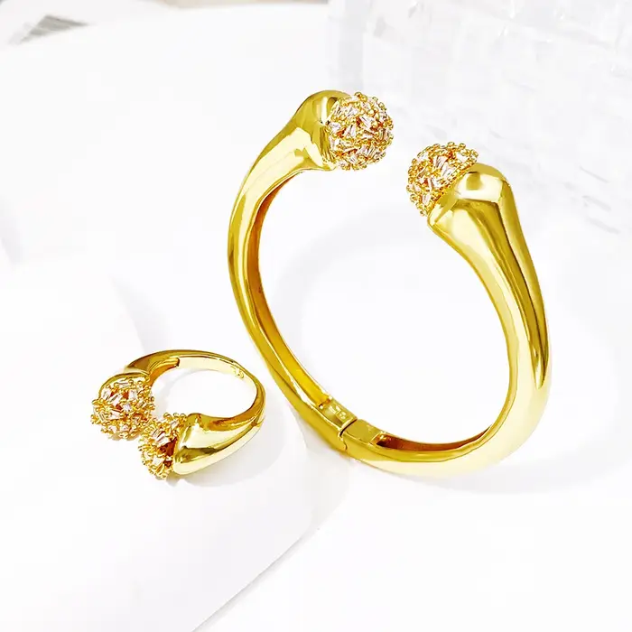 Ensemble bracelet et bague pour femme