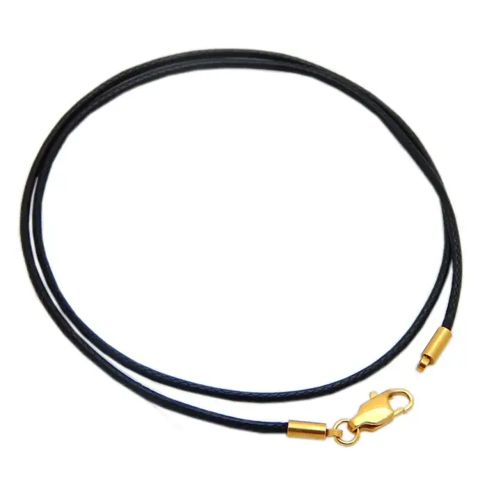 Collier en cuir ras du cou noir marron tressé corde chaîne cordon pour Femme Homme pendentif acier inoxydable boucle