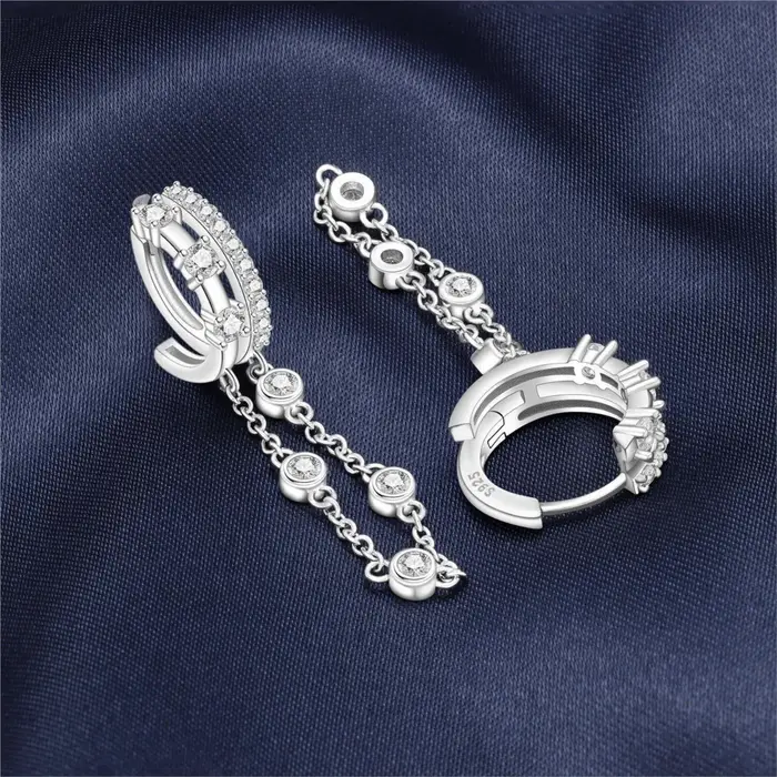 Boucles d'oreilles en argent sterling 925