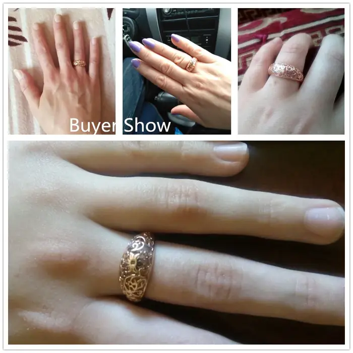 ZBathroom UYANG-Bague épaisse vintage pour femme