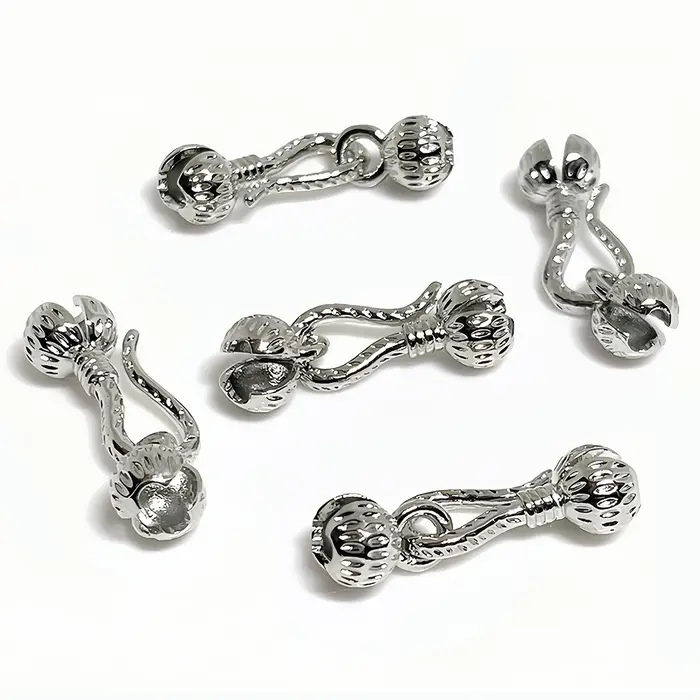 Fermoirs à crochet en cuivre V-REX pour bracelet et collier fabrication de bijoux 3 pièces blanc bleu rouge pour perles occasions spéciales