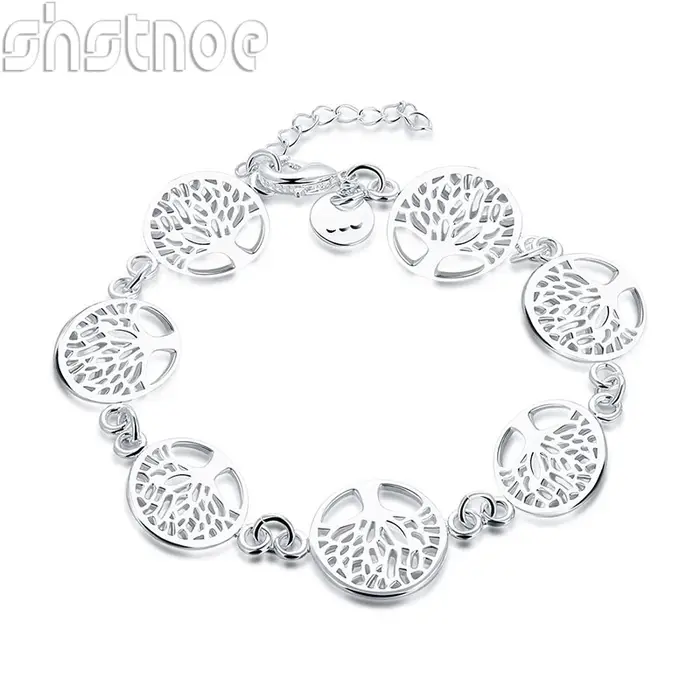 Bracelet arbre de vie en argent Sterling 925 de haute qualité