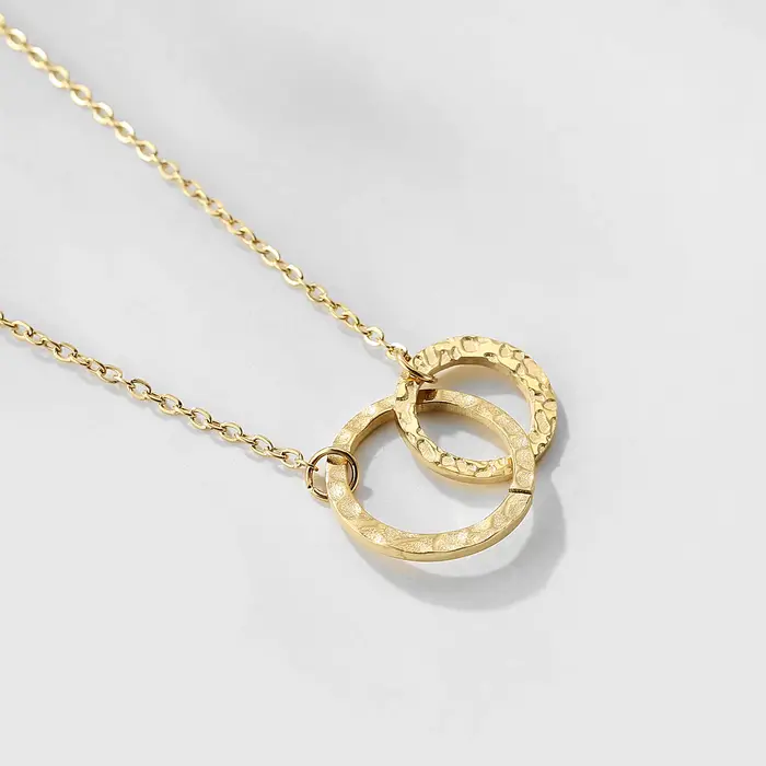 EManco – collier de Style minimaliste plaqué or 14 carats